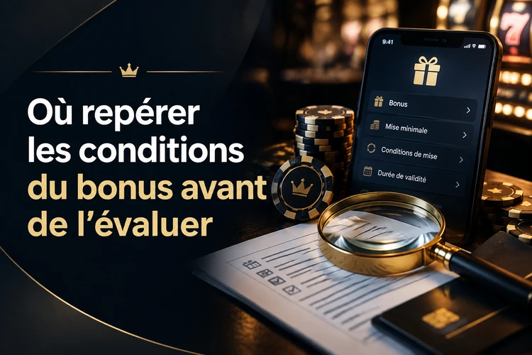 Où repérer les conditions du bonus avant de l’évaluer